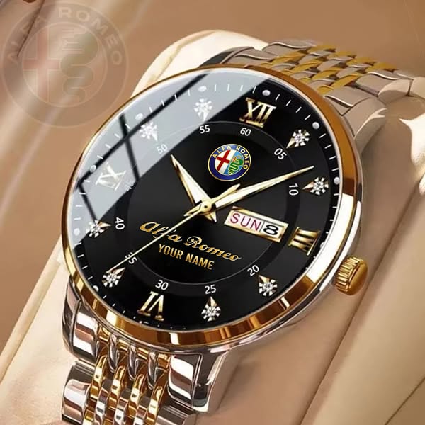 Alfa Romeo Custom Name Elegant Fashion Design Watch
