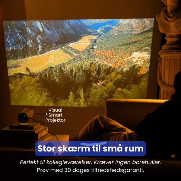 Få kæmpeskærm oplevelse, selv i småbolig