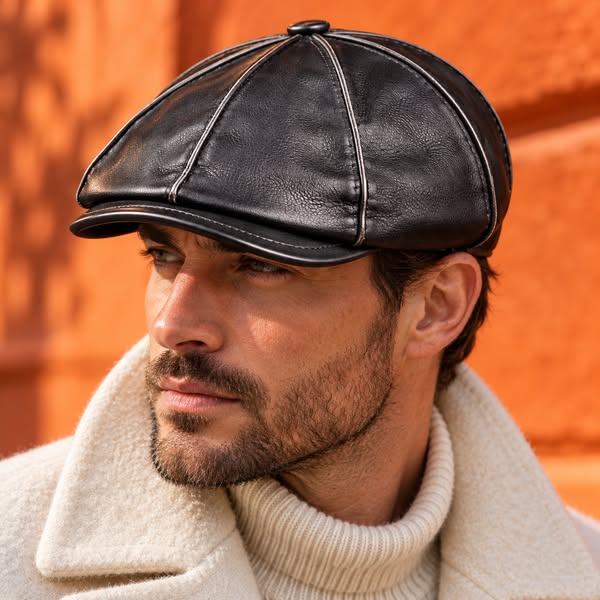 Marchetti Genuine Leather Cap | 50% OFF
