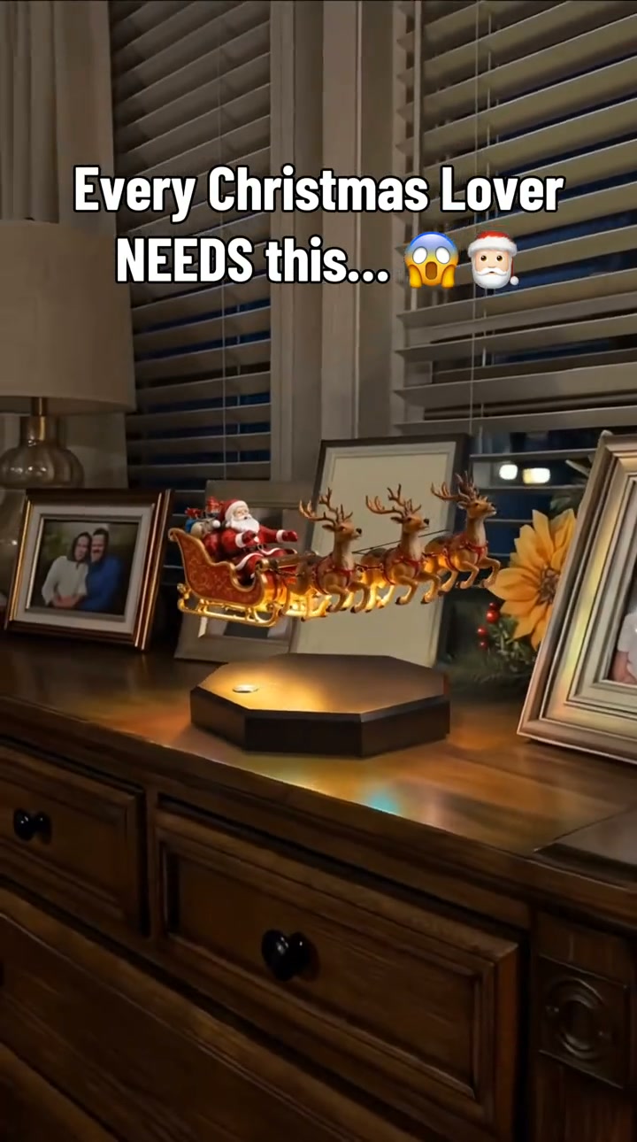 Magnetic Levitation Illuminated Christmas Tabletop Centerpiece