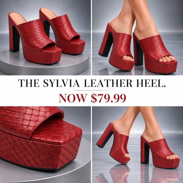 Sylvia Leather Platform Heel