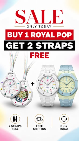 GET 2 EXTRA STRAPS FREE