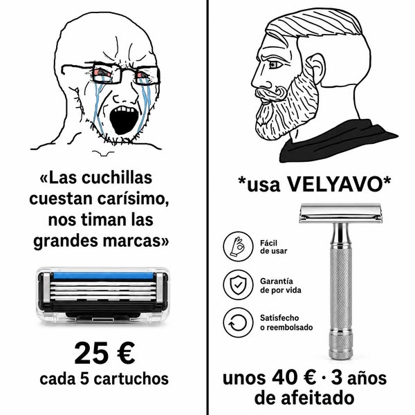 Sin cortes. Sin granitos. Sin irritación.