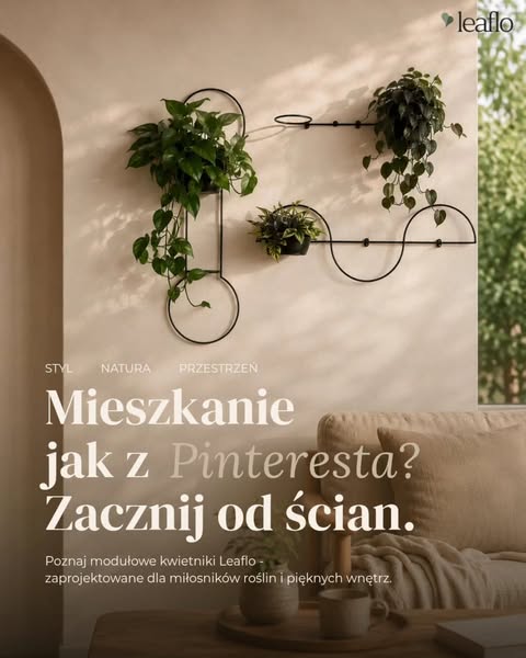 Stylowe kwietniki ścienne – wypełnij puste ściany naturą