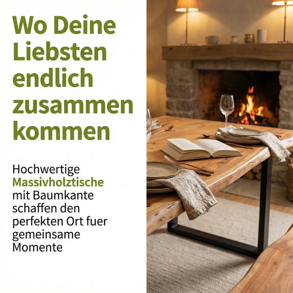 LINELE Massivholz Esstische – zeitloses Design