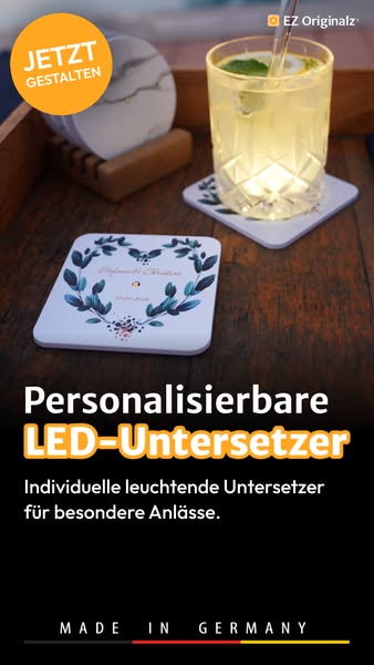 LED Untersetzer - Lassen deine Getränke leuchten