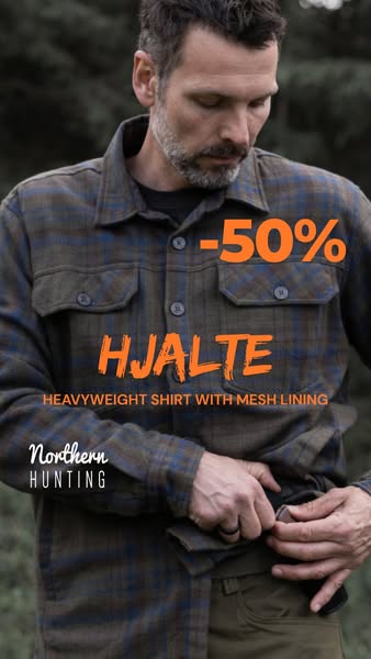 HJALTE Insulated Cotton Flannel Shirt - Green