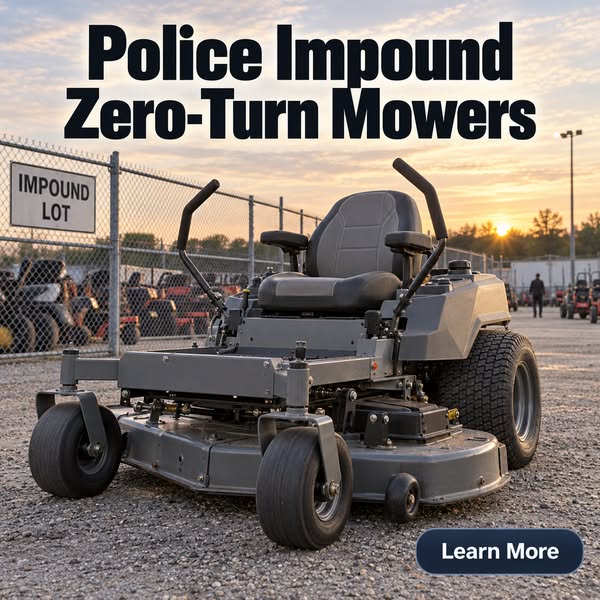 Police Impound Zero-Turn Mowers
