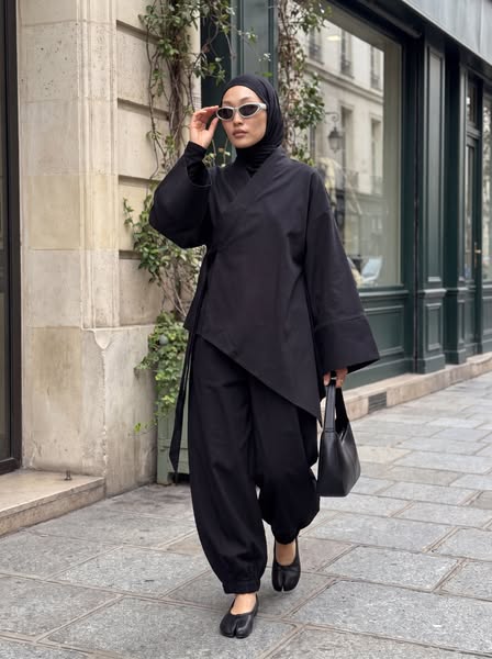 97% Cotton Asymmetrical Kimono