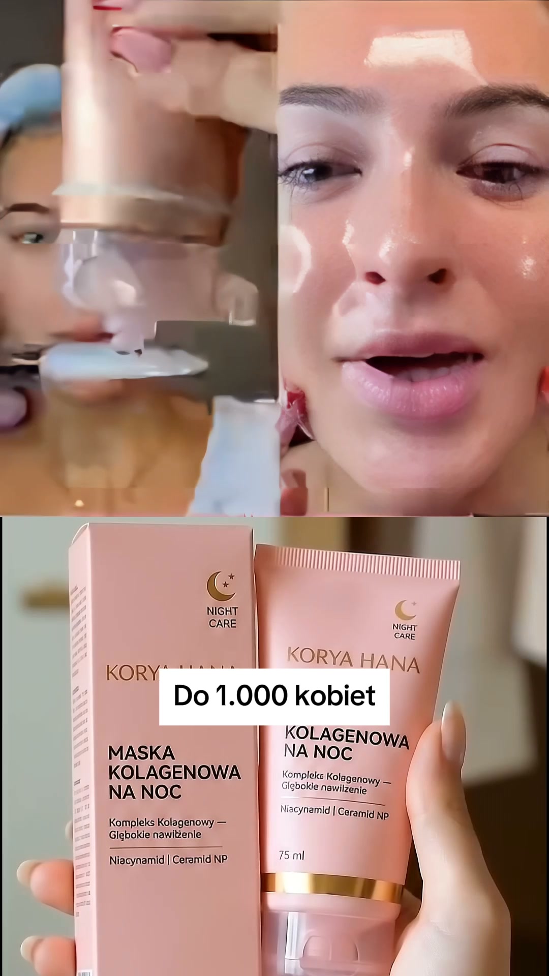 „Maska kolagenowa na noc -50% — tylko dziś ‼