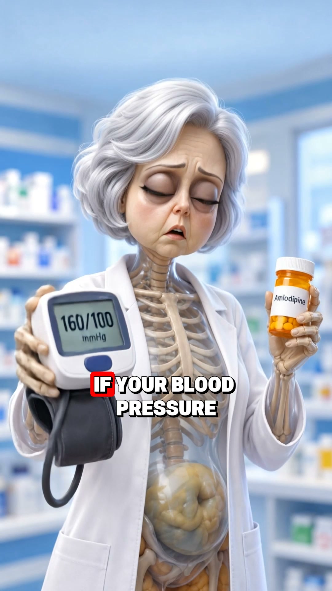 If your blood pressure still sits in the 150s on amlodipine, and your ankles and your face look like this, you're probably not putting on we