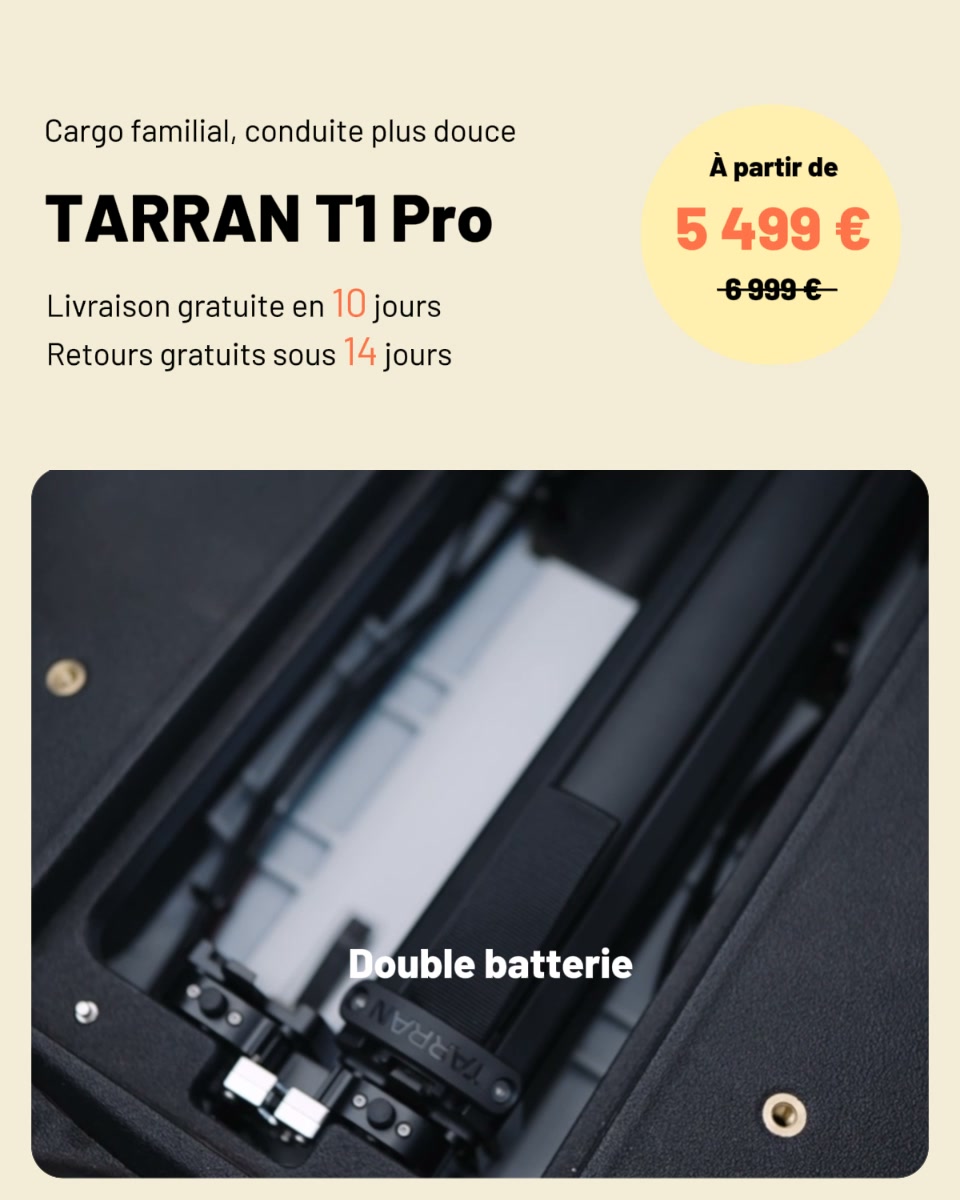 T1 Pro Outlet: cargo familial smart