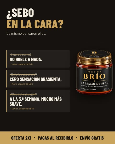Bálsamo de sebo para hombre