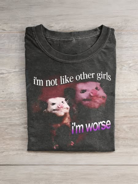 Vintage 90s Wacky Opossum Comfort Colors T-shirt