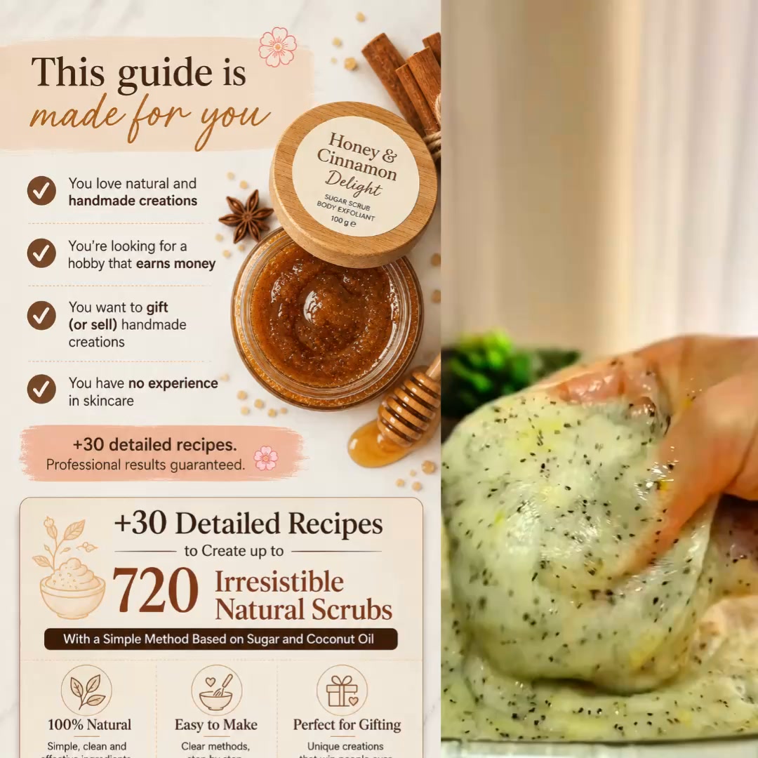 720+ natural body scrubs to create — and even sell