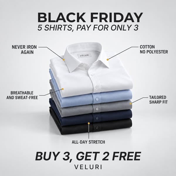 Buy 3 Shirts, Get 2 Free