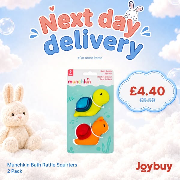 Munchkin Baby Bath Toys Rattle Squirters 2 Pack – Fun Floating Water Play Set for Infants and Toddlers