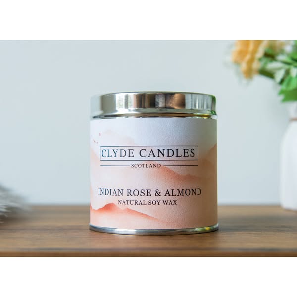 Indian Rose & Almond Candle Tin| Affordable Gifitng