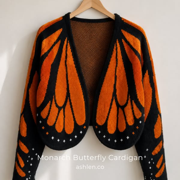 Monarch Butterfly Cardigan