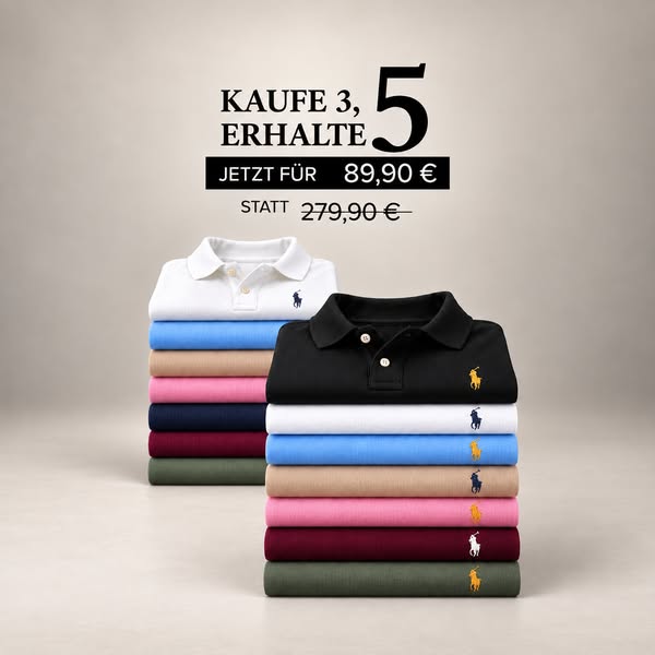 5 Premium Polo – nur 89,90€