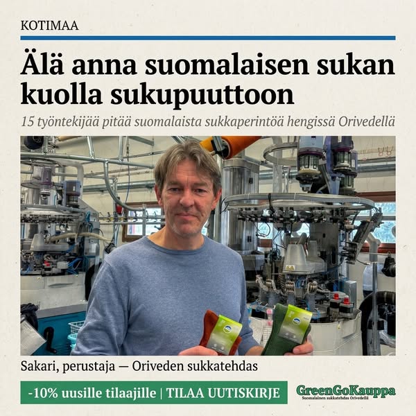 Älä anna suomalaisen sukan kuolla sukupuuttoon