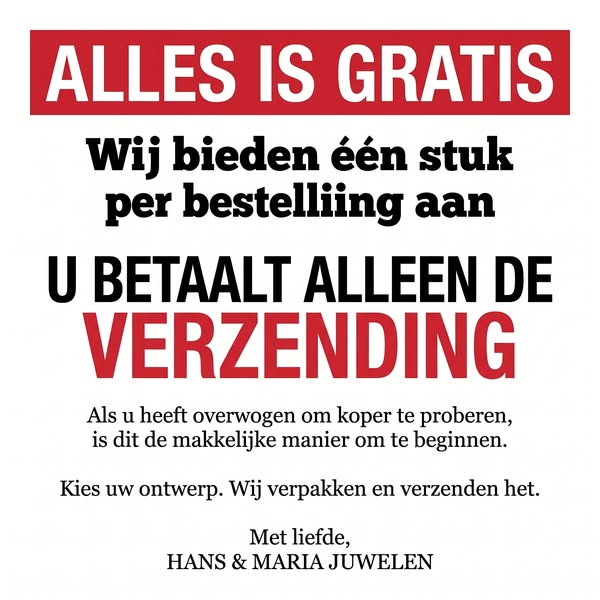 Nog maar enkele stuks op voorraad