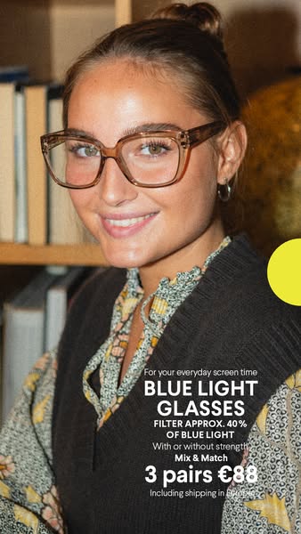 More screen time? Meet our Blue Light glasses