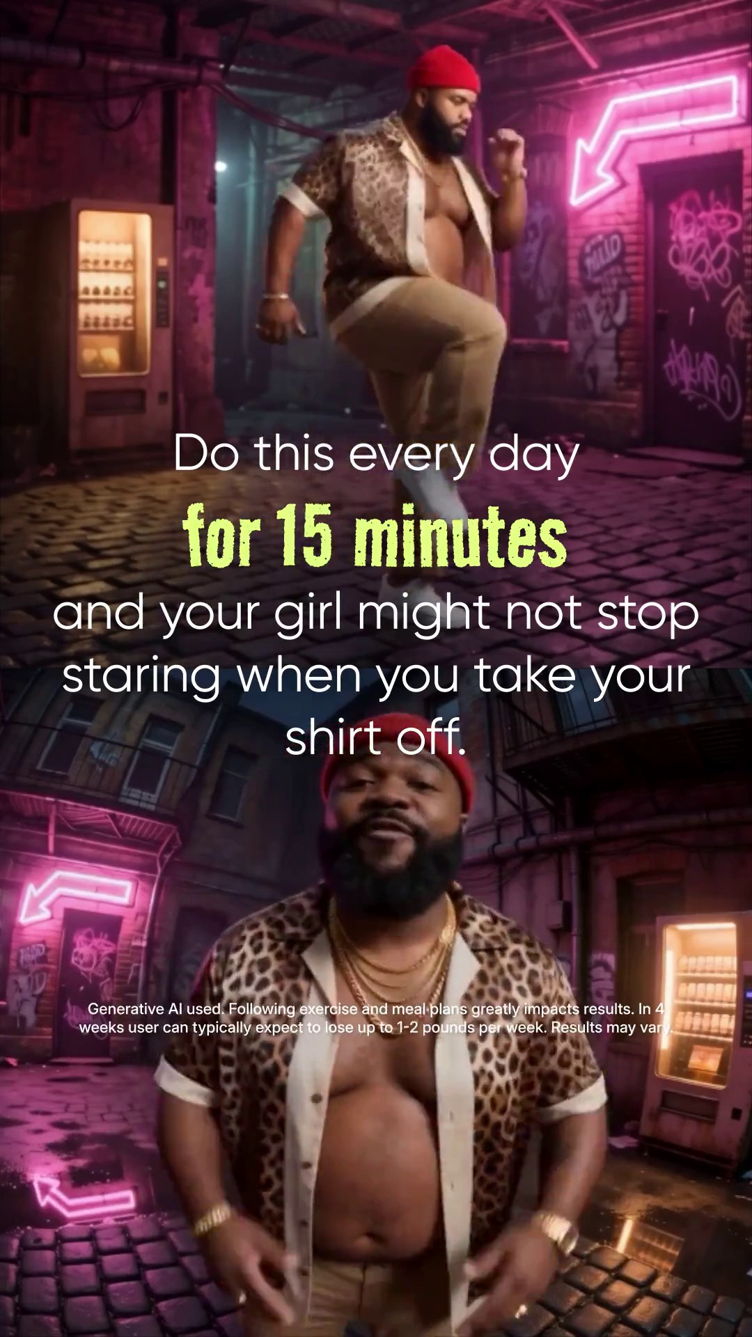 For Big Guys: Start Fifteen Today. Build Steady Strength.