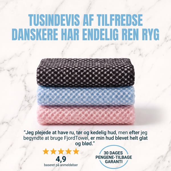 Når hele ryggen. Fjerner snavs og døde hudceller.