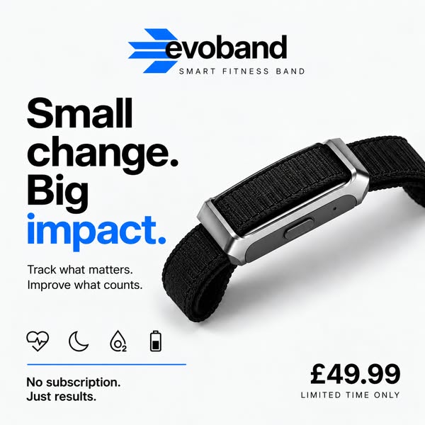 Evoband Health and Fitness Tracker