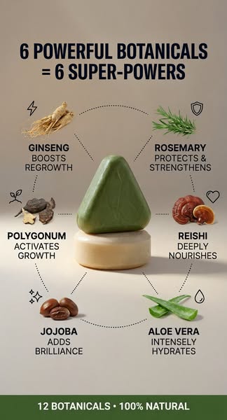 Korean Hair Growth Bar — Stop Hair Loss With 12 Herbs