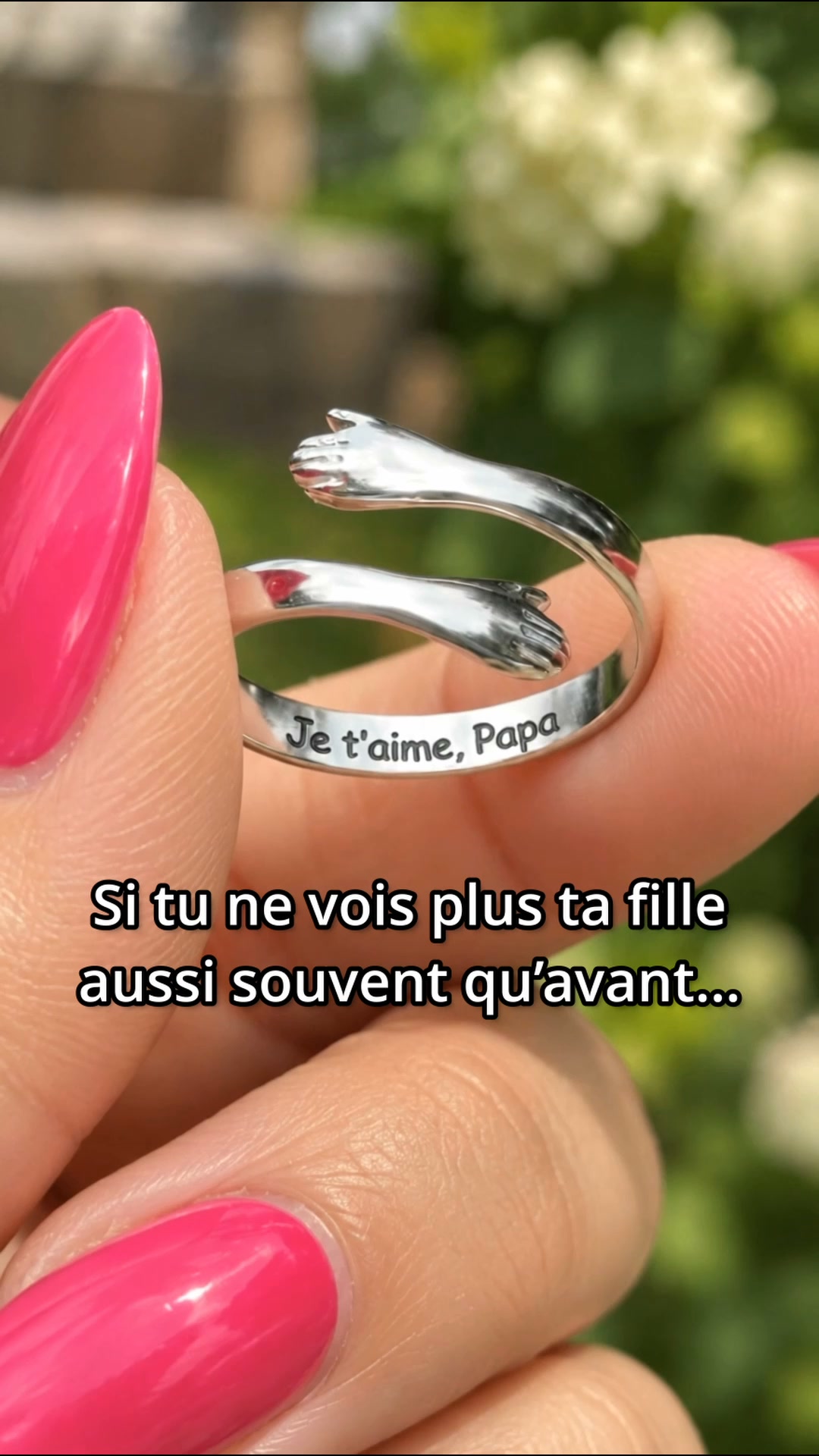 Bague câlin « Je t’aime, Papa »