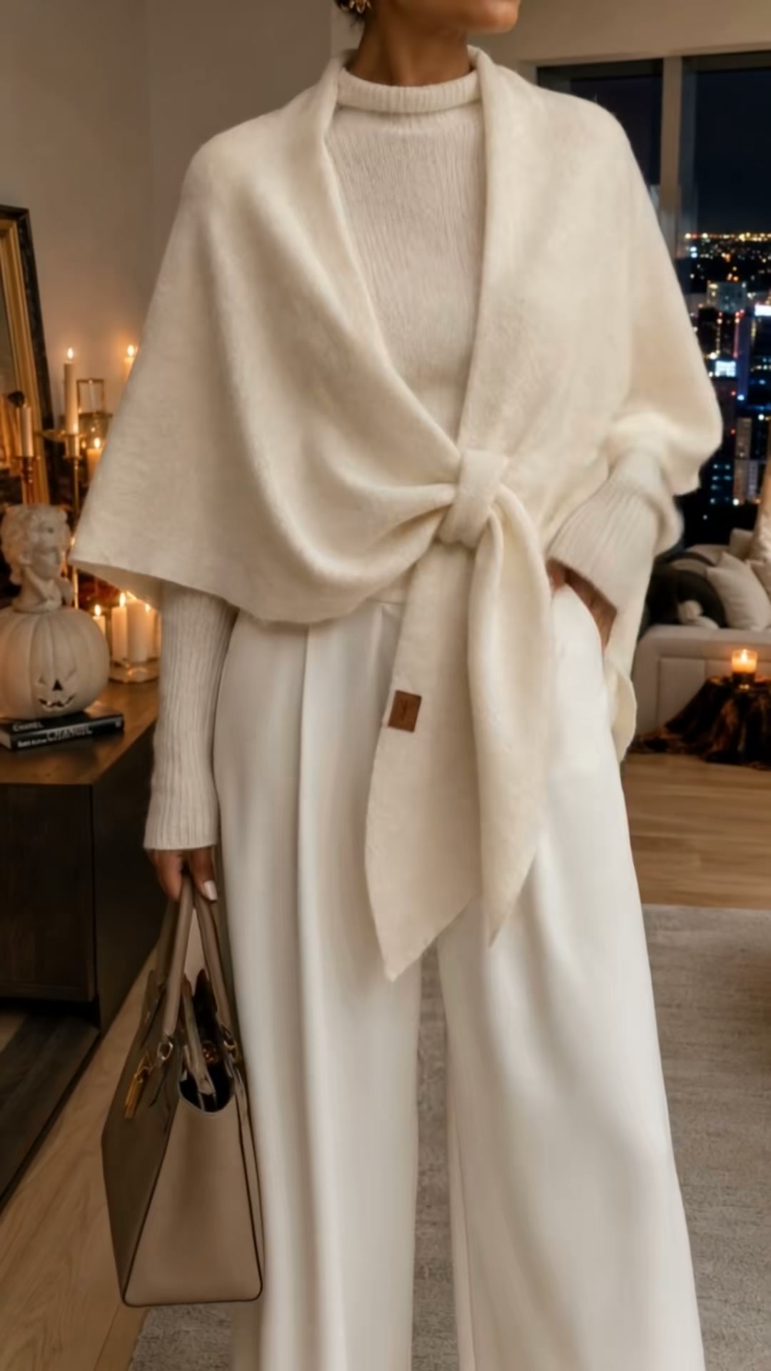 Women's Solid Colour Cashmere Scarf