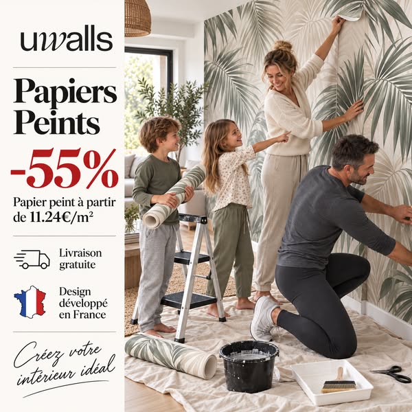 ‼ –40 % DE REMISE‼ PAPIERS PEINTS (€13)