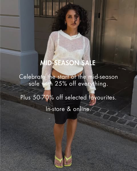 Mid-season sale er live