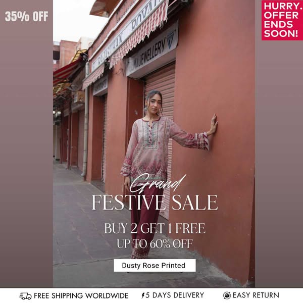 Dusty Rose Printed Crepe Silk Co-ord Set