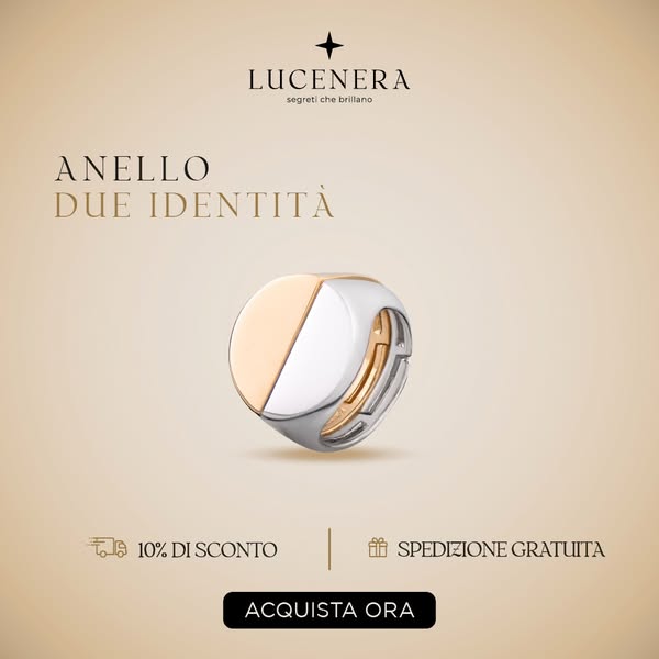 Anello bicolore