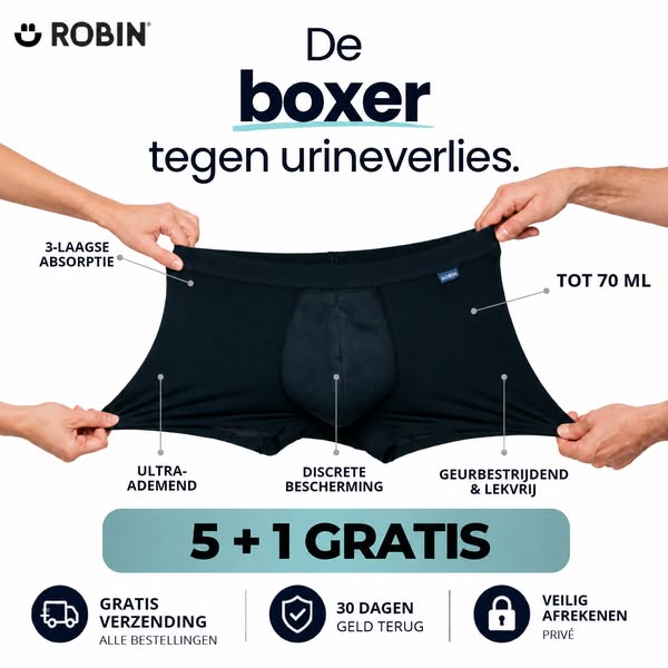 Discrete bescherming tot wel 70 ml