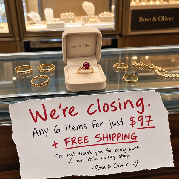 Closing Sale — Any 6 Items for $97