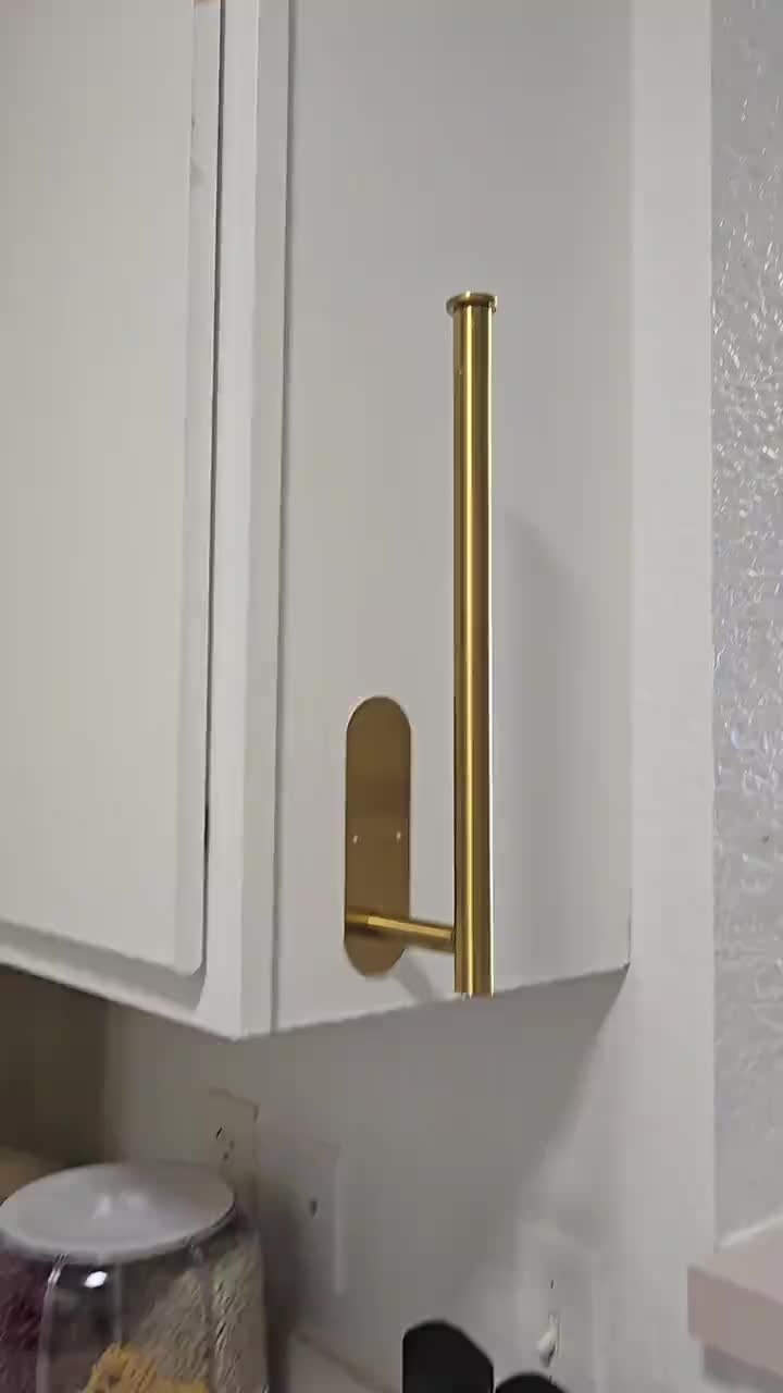 Punch-Free Paper Towel Holder