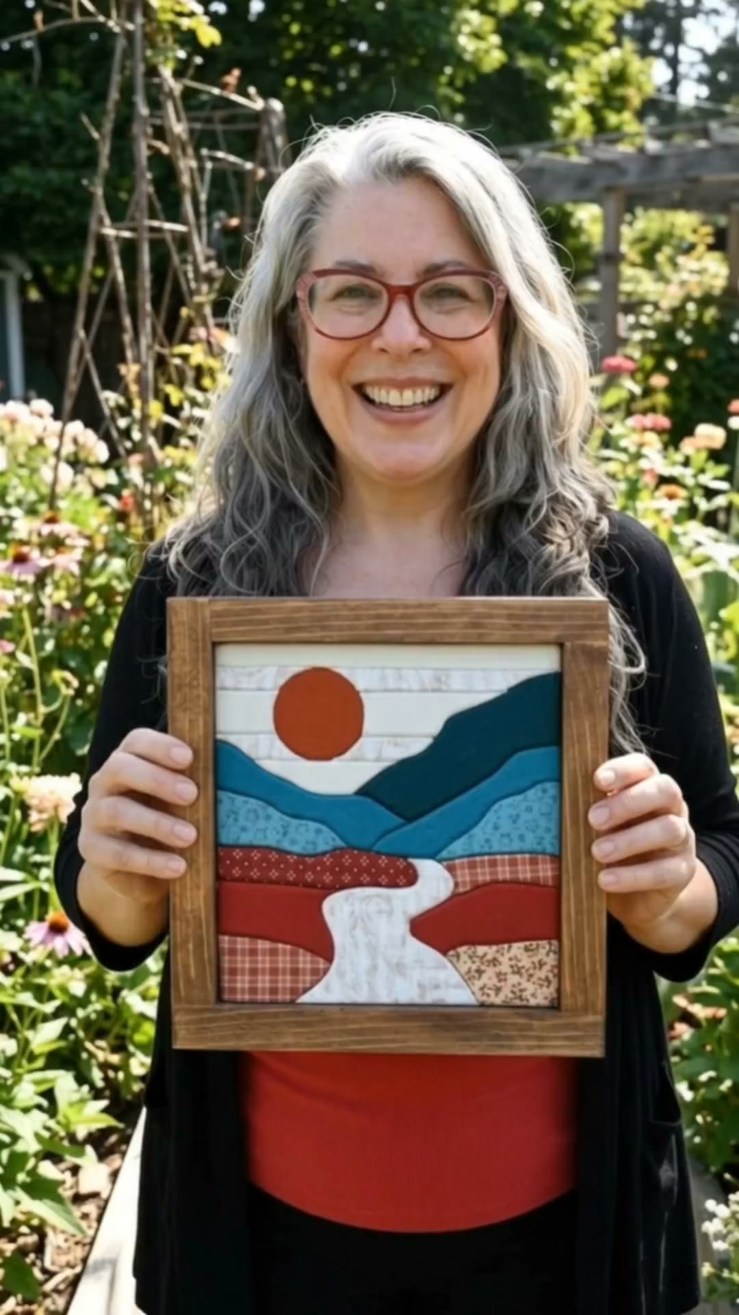 Turn fabric scraps into museum-quality wall art