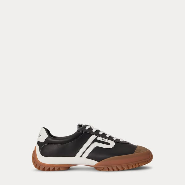 Tread Low-Top Leather Trainer - Womens - Ralph Lauren Polo Sport