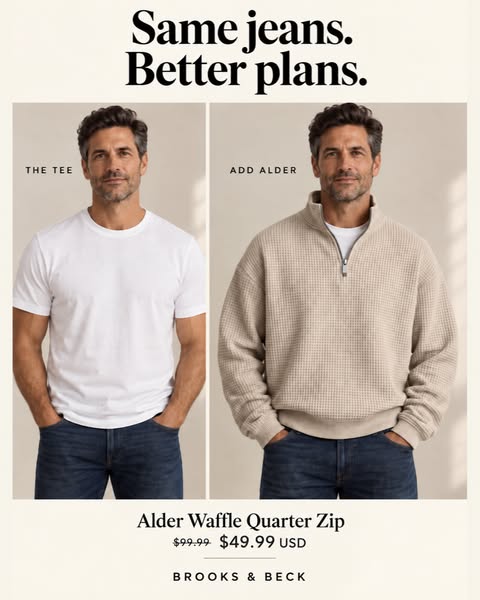 Alder Waffle Quarter Zip - Now $49.99