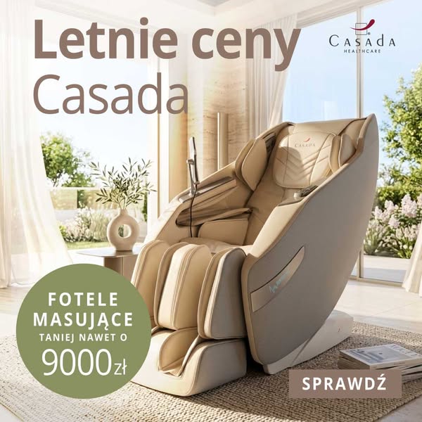Fotele masujące tańsze nawet o 9000 zł!