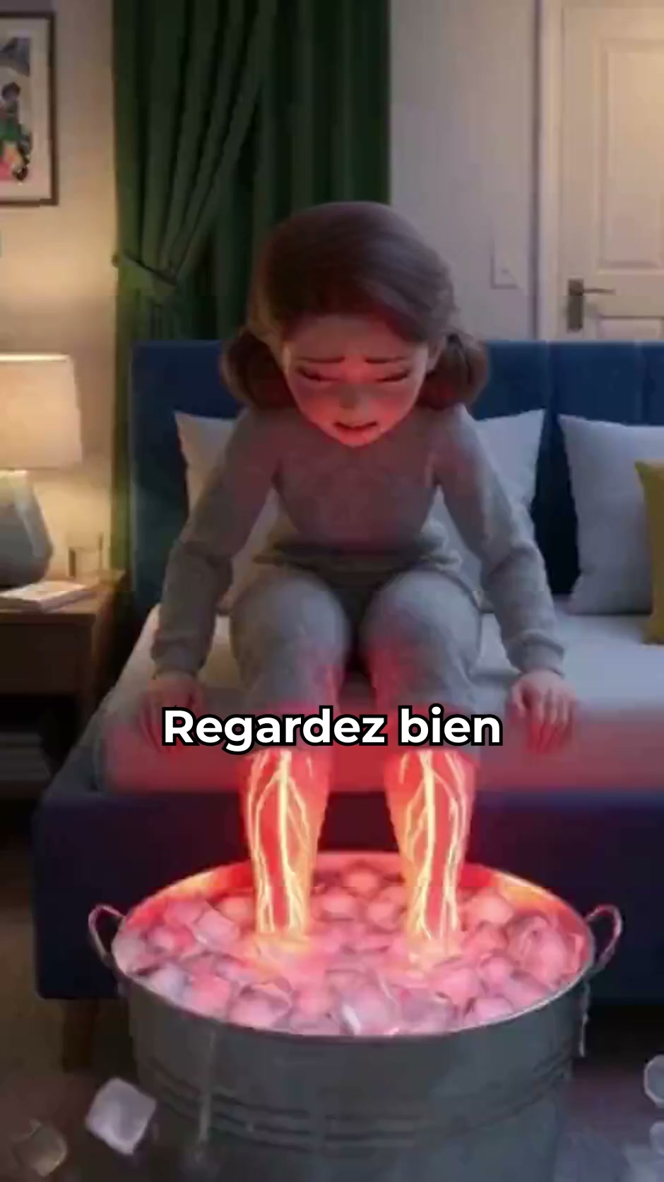 Ses jambes la tenaient éveillée