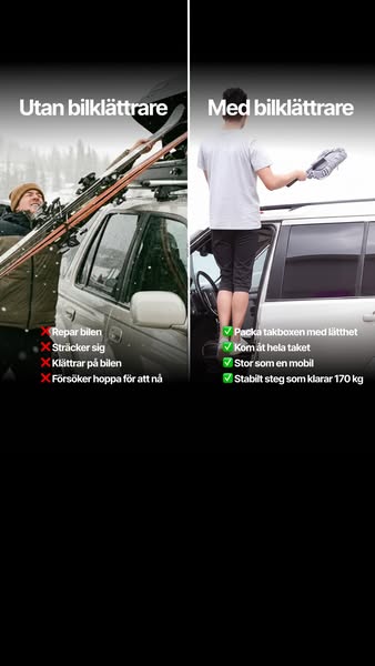 Säker åtkomst till packningen på taket