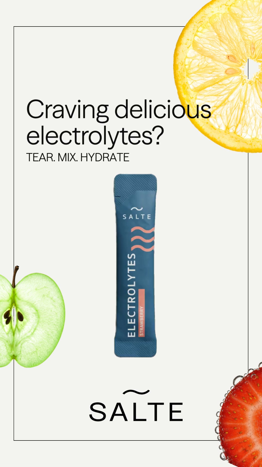 No nonsense. Just clean electrolytes.