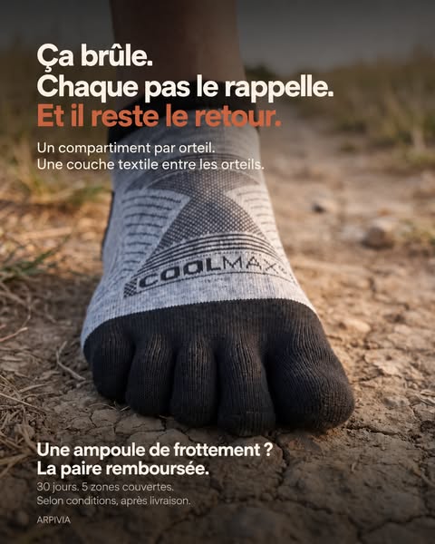 Chaussettes 5 orteils · Garantie Terrain