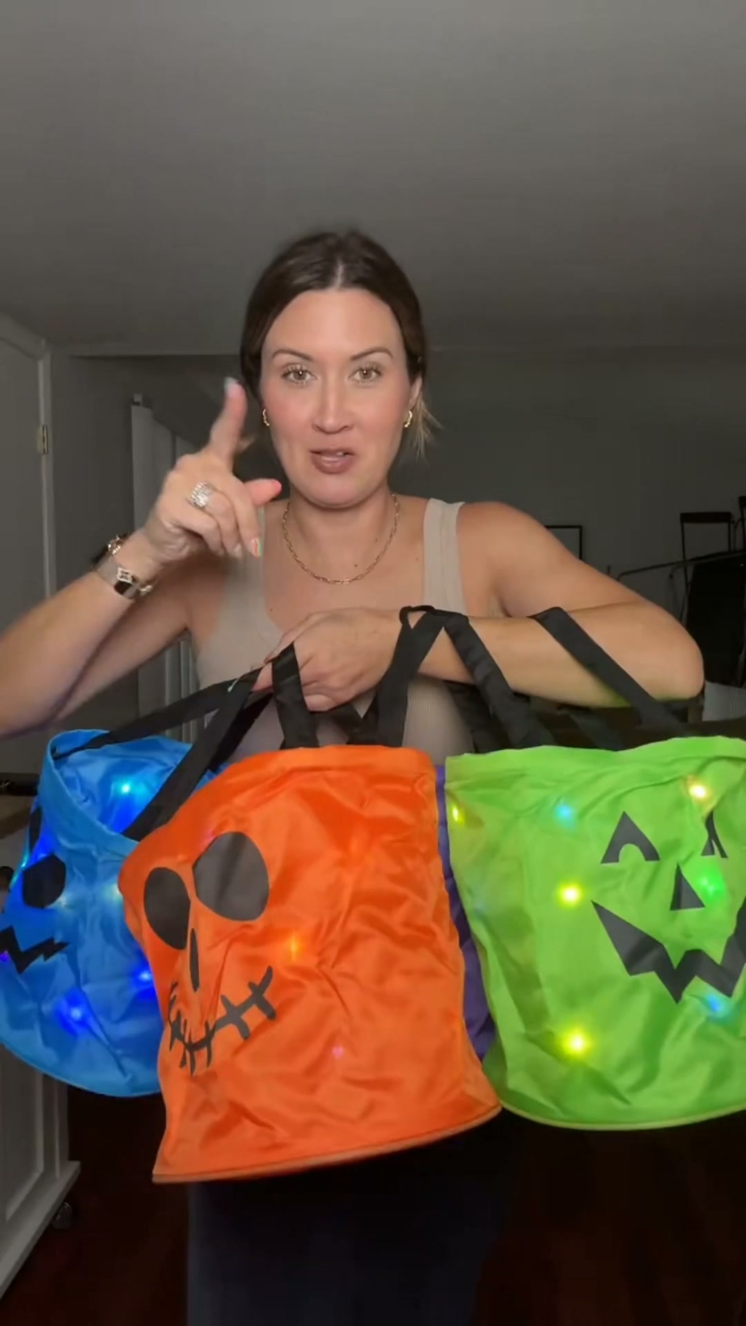 Glows in the dark. Holds tons of candy.