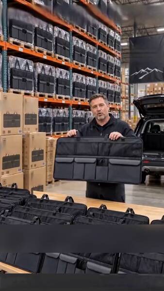 Bolsa organizadora colgante para maletero que ahorra espacio: ¡Organización con múltiples bolsillos, tela Oxford resistente y fijación segur